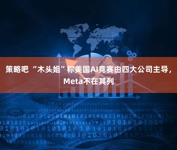策略吧 “木头姐”称美国AI竞赛由四大公司主导，Meta不在其列